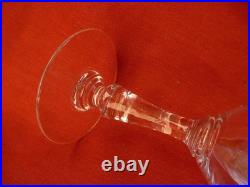 SAINT LOUIS, SAPHO, SERIE DE 5 VERRES A EAU EN CRISTAL GRAVE, FIN XIX-DEBUT XXème