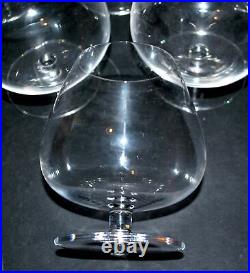 SAINT-LOUIS Série de 6 Verres à cognac en cristal SEGONZAC signé