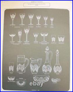 SAINT-LOUIS Série de 6 verres à vin CHANTILLY en cristal taillé signés 15.5cm