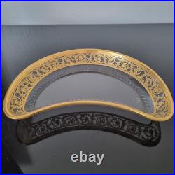 SAINT LOUIS THISTLE Assiette A Salade Cristal Taillé Signé A L'Or Fin SAINT LOUIS THISTLE Assiette A Salade Cristal Taillé Signé A L'Or Fin