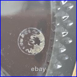 SAINT LOUIS THISTLE Assiette A Salade Cristal Taillé Signé A L'Or Fin