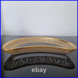 SAINT LOUIS THISTLE Assiette A Salade Cristal Taillé Signé A L'Or Fin SAINT LOUIS THISTLE Assiette A Salade Cristal Taillé Signé A L'Or Fin