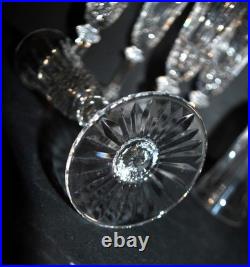 SAINT-LOUIS TOMMY x6 Flûtes champagne en cristal taillé diamant signé H18.5