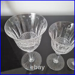 SAINT LOUIS Tommy Signé 3 Verres Vin Rouge Blanc Liqueur Cristal Taillé