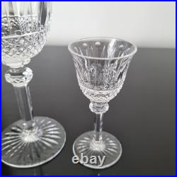SAINT LOUIS Tommy Signé 3 Verres Vin Rouge Blanc Liqueur Cristal Taillé