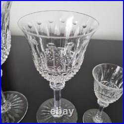 SAINT LOUIS Tommy Signé 3 Verres Vin Rouge Blanc Liqueur Cristal Taillé