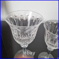 SAINT LOUIS Tommy Signé 3 Verres Vin Rouge Blanc Liqueur Cristal Taillé