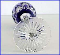 SAINT-LOUIS Verre à Vin du Rhin Roemer Cristal Doublé Améthyste Taillé ca 1930