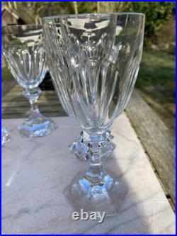 SAINT LOUIS cristal 8 verres à vin série Chambord hauteur 17cm
