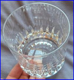 SAINT LOUIS de 1 à 9 verre à whisky cristal taillé modèle DEAUVILLE H = 9 cm