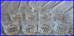 SAINT LOUIS de 1 à 9 verre à whisky cristal taillé modèle DEAUVILLE H = 9 cm SAINT LOUIS de 1 à 9 verre à whisky cristal taillé modèle DEAUVILLE H = 9 cm