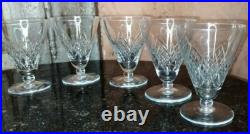 SAINT LOUIS modèle Astrid 5 verres ancien cristal taillé estampillés h 9,1cm SAINT LOUIS modèle Astrid 5 verres ancien cristal taillé estampillés h 9,1cm