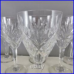 SAINT LOUIS modèle CHANTILLY 6 verres à vin 17,5 cm cristal estampillé