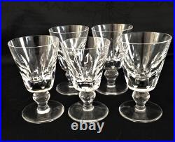 SAINT LOUIS modèle JERSEY 5 VERRES en CRISTAL TAILLE 5 SUPERBE