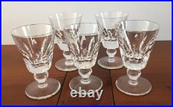 SAINT LOUIS modèle JERSEY 5 VERRES en CRISTAL TAILLE 5 SUPERBE