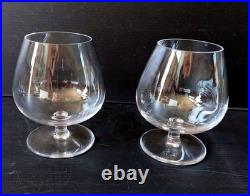 SERIE 6 VERRES A COGNAC ARMAGNAC CRISTAL SIGNE ST LOUIS HT 9.8 cm