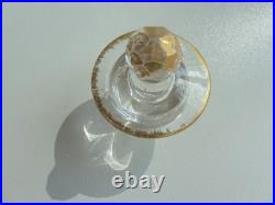 SERVICE DE NUIT en cristal teinté vert BACCARAT / DAUM / ST LOUIS /ST DENIS