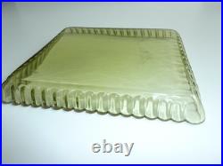 SERVICE DE NUIT en cristal teinté vert BACCARAT / DAUM / ST LOUIS /ST DENIS