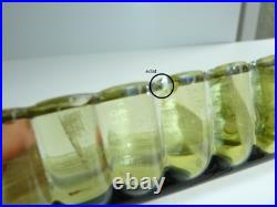 SERVICE DE NUIT en cristal teinté vert BACCARAT / DAUM / ST LOUIS /ST DENIS