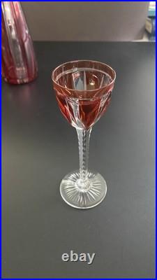 ST1 Cristal De Saint Louis, Service à Porto 6 Verres + Carafe État Impeccable ST1 Cristal De Saint Louis, Service à Porto 6 Verres + Carafe État Impeccable