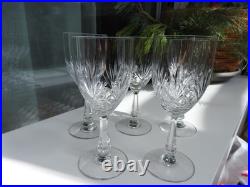 ST LOUIS 5 anciens verres de table en cristal taille modèle MASSENET h. 13,3