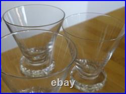 ST LOUIS 6 ANCIENS VERRES A APERITIF CRISTAL MODELE DIAMANTS 1930 ht 7,5 cm ST LOUIS 6 ANCIENS VERRES A APERITIF CRISTAL MODELE DIAMANTS 1930 ht 7,5 cm