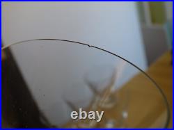 ST LOUIS 6 ANCIENS VERRES A APERITIF CRISTAL MODELE DIAMANTS 1930 ht 7,5 cm ST LOUIS 6 ANCIENS VERRES A APERITIF CRISTAL MODELE DIAMANTS 1930 ht 7,5 cm