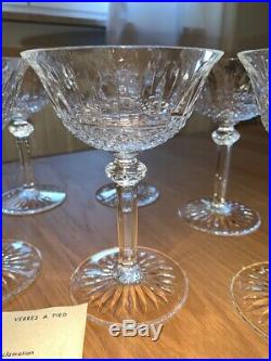 ST LOUIS 6 coupes à champagne TOMMY en cristal clair saint louis 1008