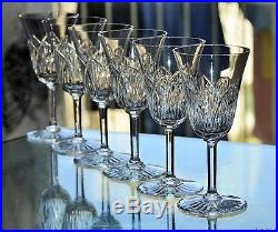 ST LOUIS 6 verre à VIN en cristal signée crystal glasses (BACCARAT)