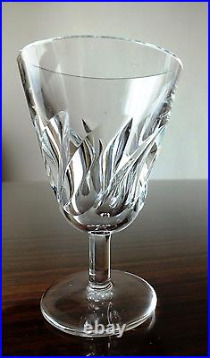 ST. LOUIS 6 verres à vin en cristal taillé, modèle BIDASSOA CACHET L'ACIDE SIGNE