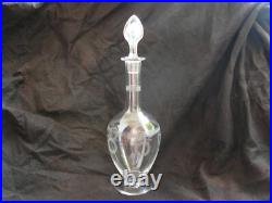 ST LOUIS, CARAFE EN CRISTAL GRAVE, MODELE MADRID, EPOQUE DEBUT XXème
