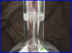 ST LOUIS, CARAFE EN CRISTAL GRAVE, MODELE MADRID, EPOQUE DEBUT XXème