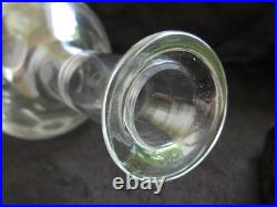 ST LOUIS, CARAFE EN CRISTAL GRAVE, MODELE MADRID, EPOQUE DEBUT XXème