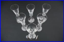 ST LOUIS CERDAGNE 6 Flûtes à Champagne en cristal taillé H 18,8cm ST LOUIS CERDAGNE 6 Flûtes à Champagne en cristal taillé H 18,8cm
