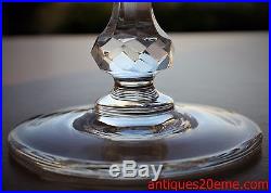 Série de 6 verres à eau en cristal de Saint Louis modèle Cléo