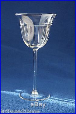 Série de 6 verres à eau en cristal de Saint Louis pour Hermès, collection Ibis