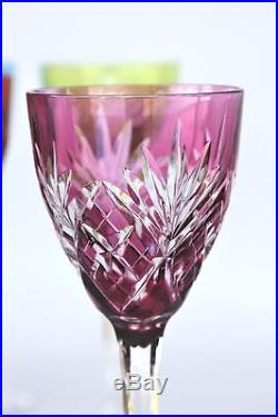 Série de 6 verres à vin du Rhin Roemer cristal de Saint Louis Chantilly 21,5 cm