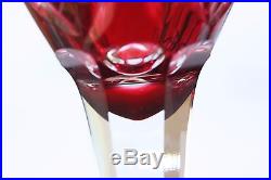 Série de 6 verres à vin du Rhin Roemer cristal de Saint Louis Chantilly 21,5 cm