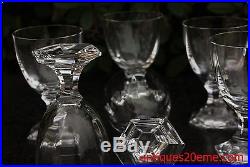 Série de 6 verres à vin n°3 en cristal de Saint Louis modèle St Cloud 12 cm