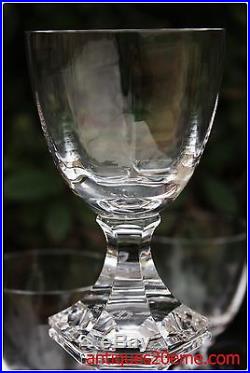 Série de 6 verres à vin n°3 en cristal de Saint Louis modèle St Cloud 12 cm