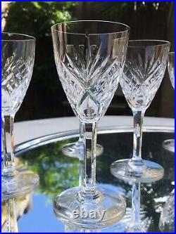 Saint Louis 10Verre Vin Cristal Taillé Modèle Chantilly Signé H14cm French Glass