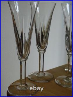 Saint Louis 4 Flutes A Champagne En Cristal Modele Cerdagne