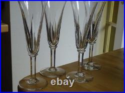 Saint Louis 4 Flutes A Champagne En Cristal Modele Cerdagne