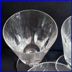 Saint Louis 5 Verres A Eau En Cristal Modele Jersey Paquebot France Haut14.5