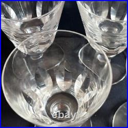 Saint Louis 5 Verres A Eau En Cristal Modele Jersey Paquebot France Haut14.5