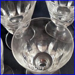 Saint Louis 5 Verres A Eau En Cristal Modele Jersey Paquebot France Haut14.5