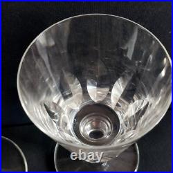 Saint Louis 5 Verres A Eau En Cristal Modele Jersey Paquebot France Haut14.5