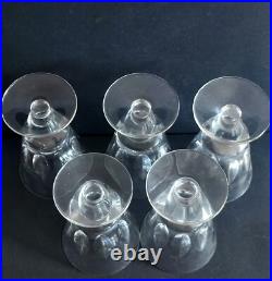 Saint Louis 5 Verres A Eau En Cristal Modele Jersey Paquebot France Haut14.5