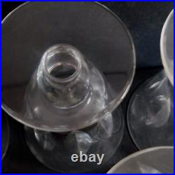Saint Louis 5 Verres A Eau En Cristal Modele Jersey Paquebot France Haut14.5