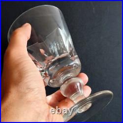 Saint Louis 5 Verres A Eau En Cristal Modele Jersey Paquebot France Haut14.5